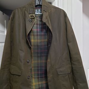 barbour men's lutz jacket size l